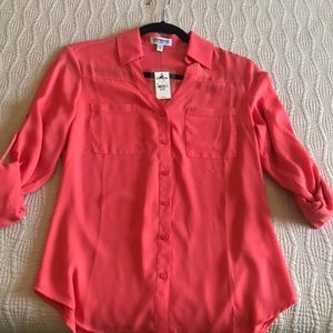Express Coral Portofino Shirt